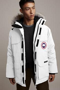 Chamarras Canada Goose Hombre Mexico - Expedition Abrigos Blancos QI2397086